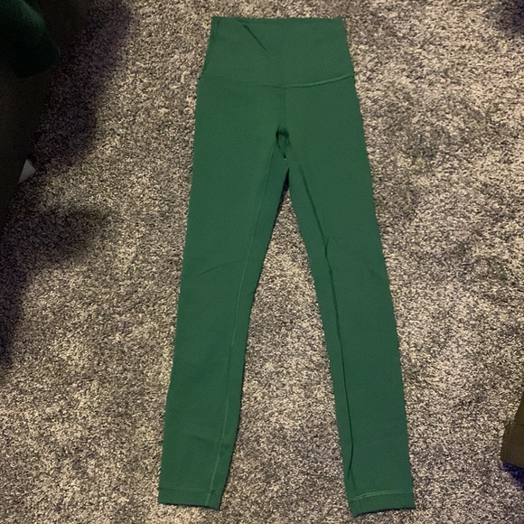 Lululemon wunder train highrise tight 25” green leggings size 0 - Picture 3 of 3